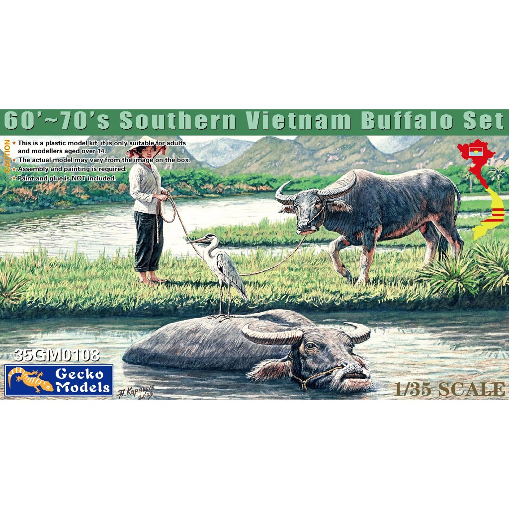 GECKO MODEL 1/35 60's-70's Vietnam Buffalo Set | Shopee Malaysia
