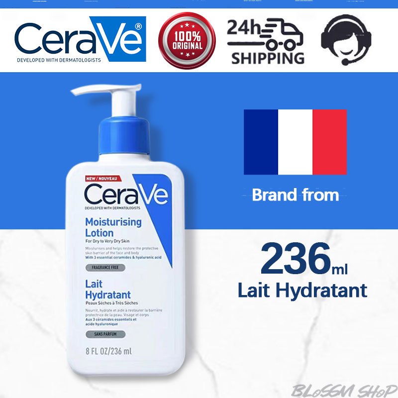 Cerave Body Lotion 236ml Cerave Long Lasting Whitening Moisturizer Daily Moisturizing Lotion 4069