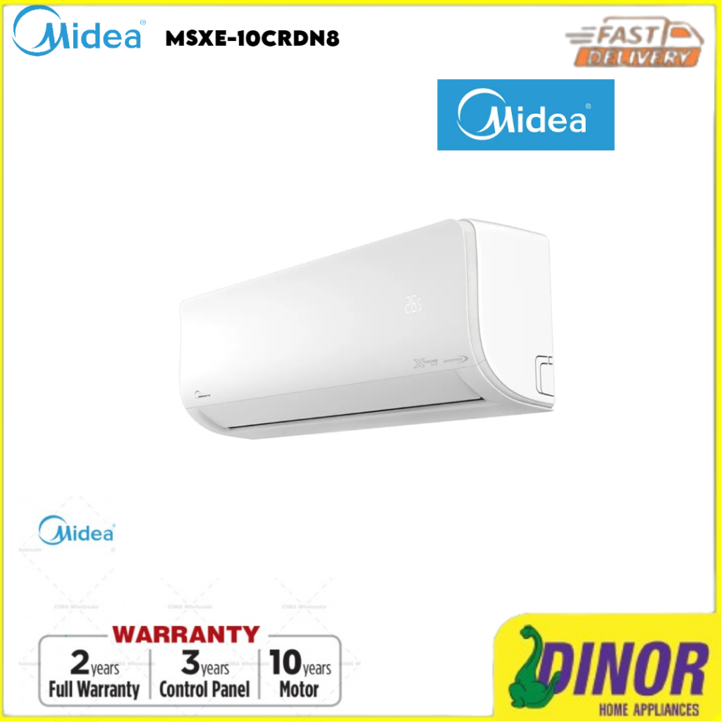 MIDEA MSXE-10CRDN8 1.0HP R32 INVERTER WITH SUPER IONIZER AIR ...