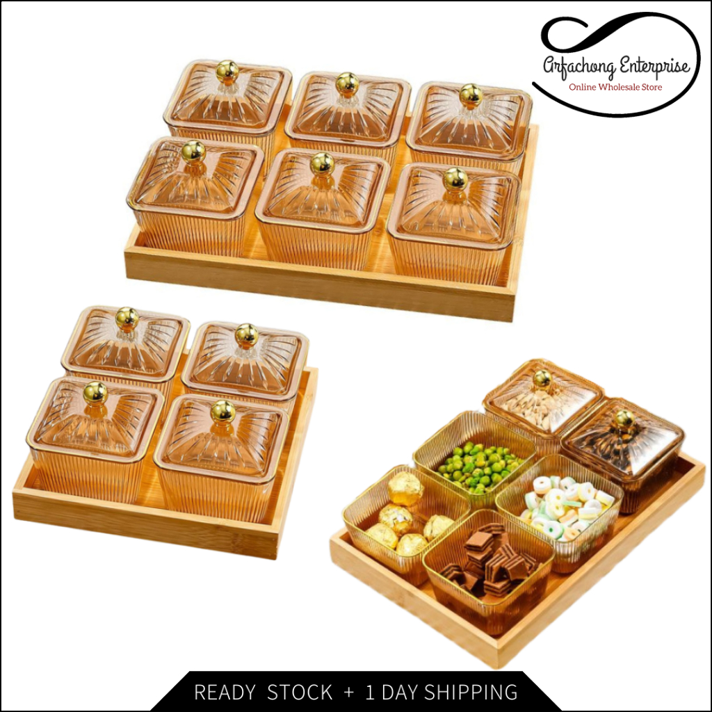 Luxury Style Snack Fruit Dish Plate Food Tray Storage Cookies Container ...