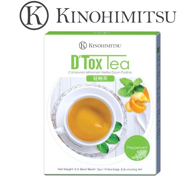 D'tox Tea Peppermint 14's Kinohimitsu (expiry date: 10/2028) | Shopee ...