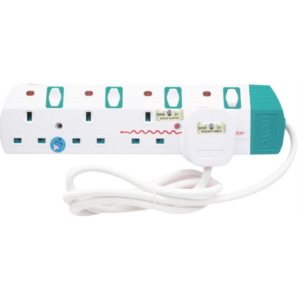 HOYO Trailing Socket 4 Gang | 2m | Shopee Malaysia