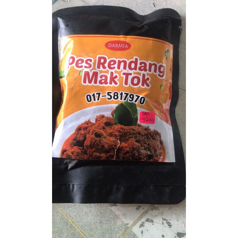Pes rendang DARMIA.. sangat senang dan mudah di masak hanya tambahkan ...
