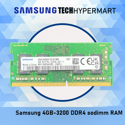 4GB DDR4 3200MHz SODIMM RAM for Laptops High-Quality Modules - Main Image