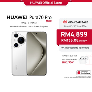 HUAWEI Pura 70 Pro Smartphone | 12GB + 512GB | Ultra Lighting Macro Telephoto Camera