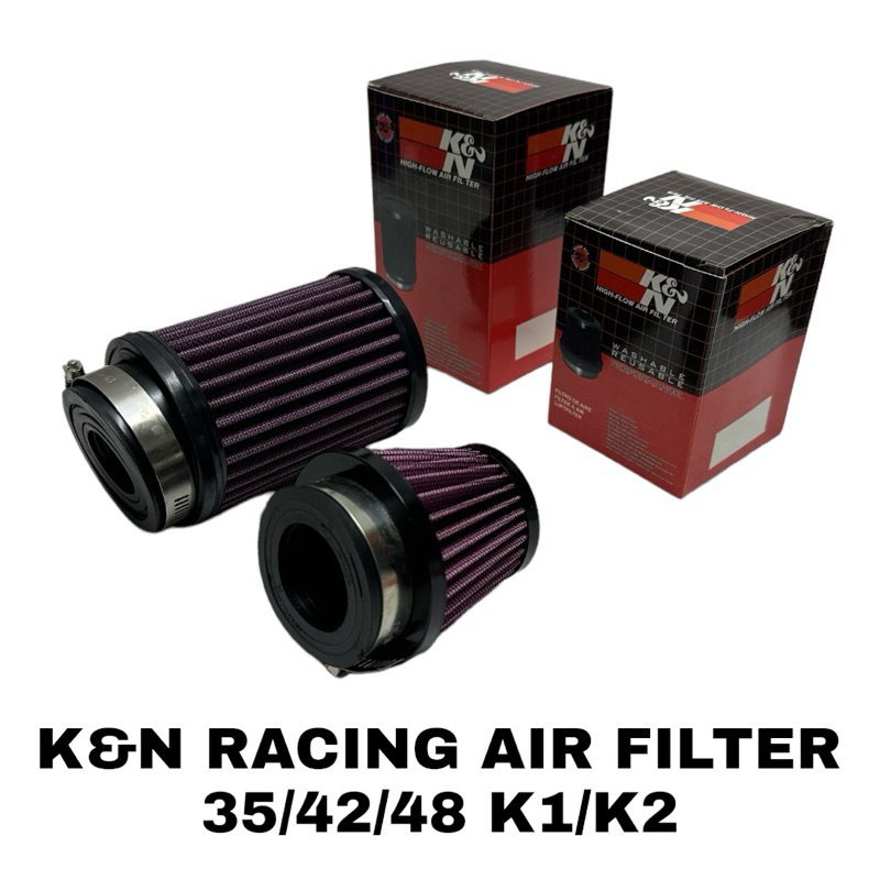 K&N RACING AIR FILTER UNIVESAL 35-48MM | Shopee Malaysia