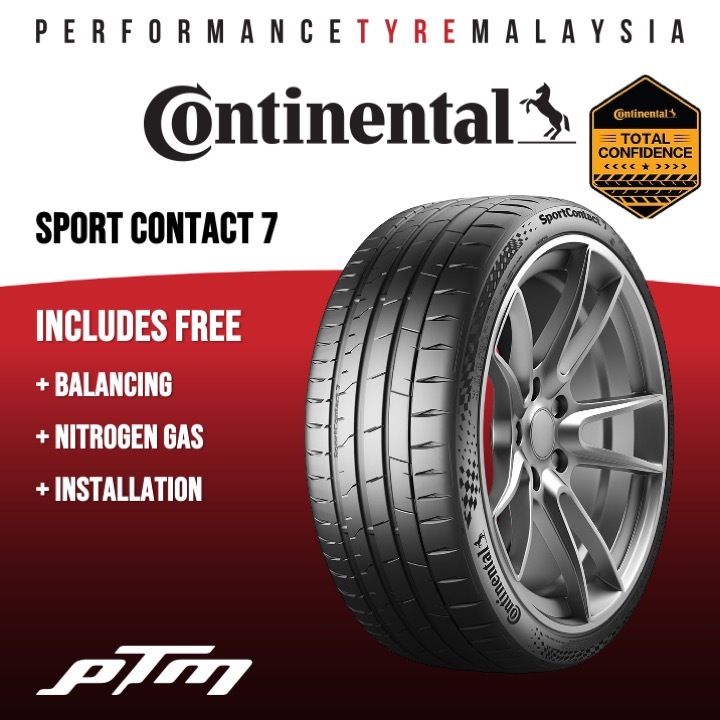 18 19 inch Continental Sport Contact 7 CSC7 Tyre (FREE INSTALLATION/DELIVERY) Shopee Malaysia