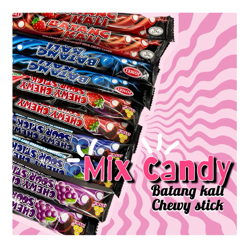 Mix flavour Batang kali/ chewy candy /halal | Shopee Malaysia