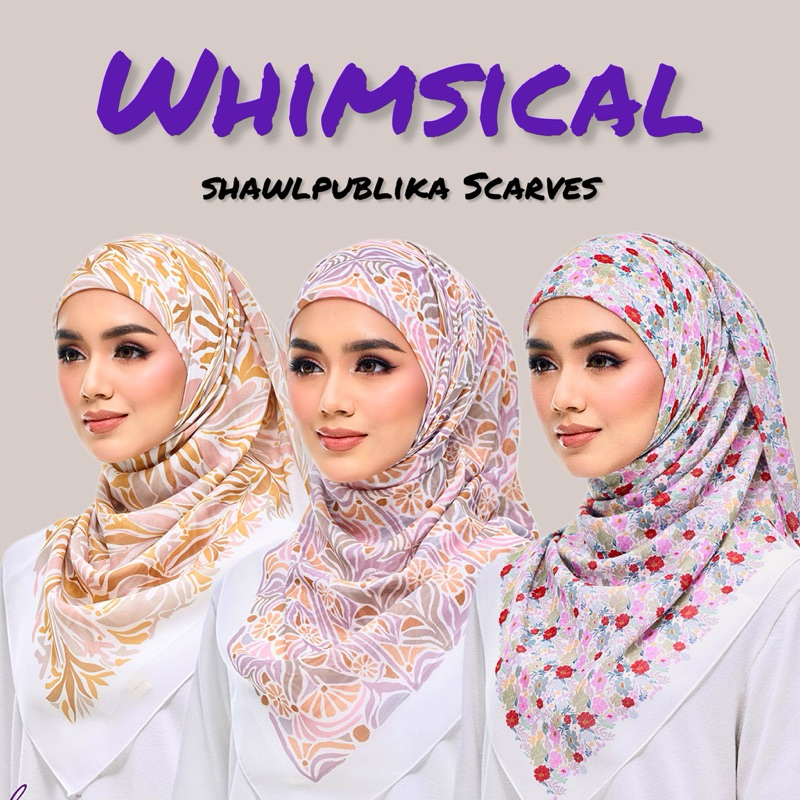 [ Ready Stock ] WHIMSICAL BY SHAWLPUBlIKA SCARVES | Shopee Malaysia