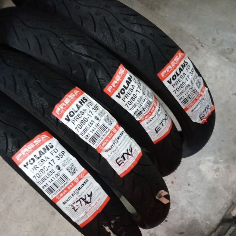 TYRE MAXXIS VOLANS TUBELESS 708017 Baru 2024 | Shopee Malaysia