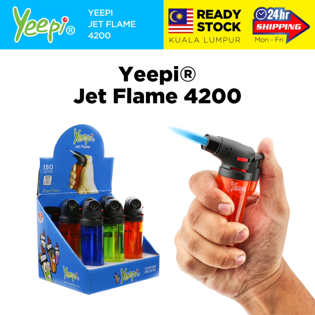 Yeepi Jet Flame Refillable Windproof Lighter - Multicolour | Shopee ...