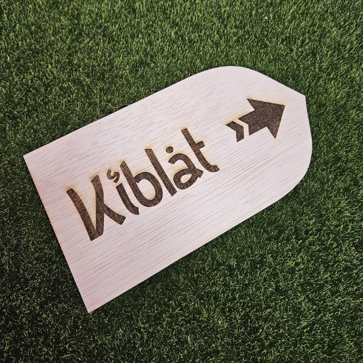Tanda Arah Kiblat kayu Kiblat Signage Indoor Kibla Direction Pointer ...