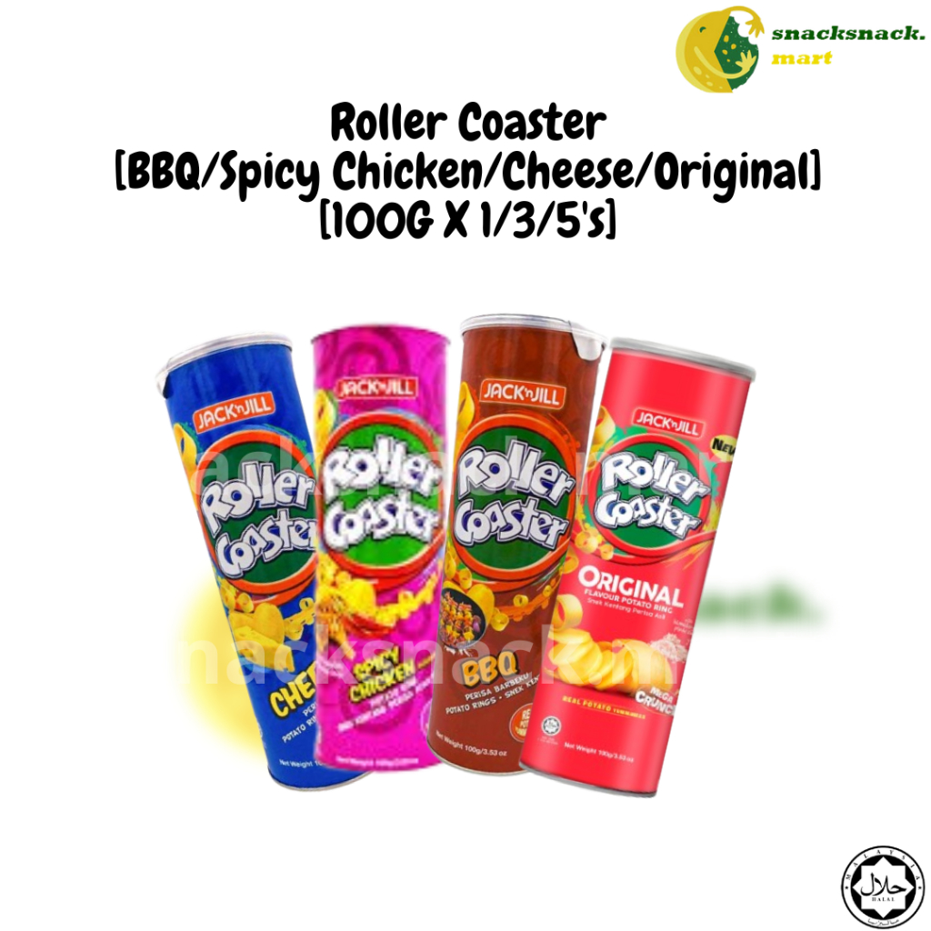 {READY STOCK} Roller Coaster [Spicy Chicken/BBQ/Cheese/Original] [100G ...