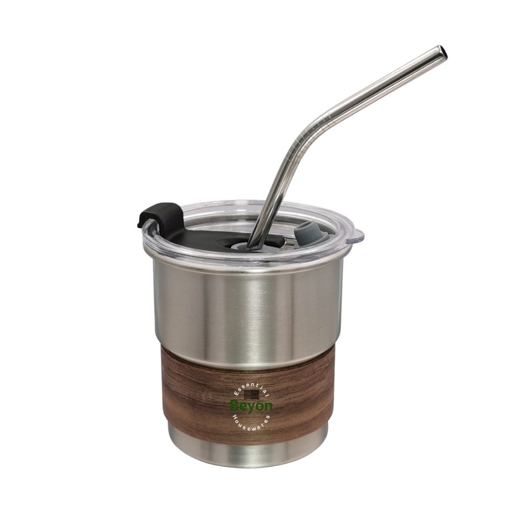 SUS 304 Stainless Steel Cup with Leak Prevention Lid, Detachable ...