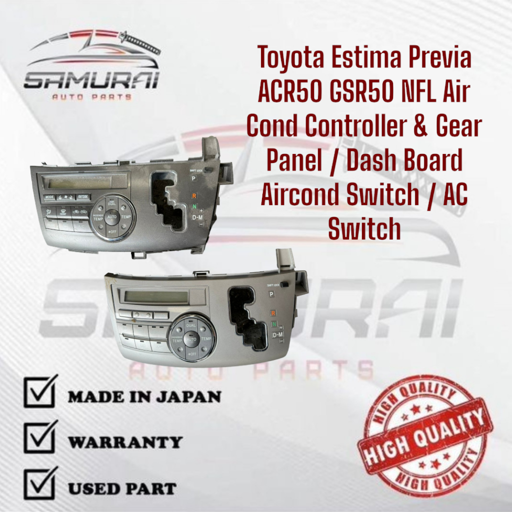 Toyota Estima Previa ACR50 GSR50 NFL Air Cond Controller & Gear Panel ...