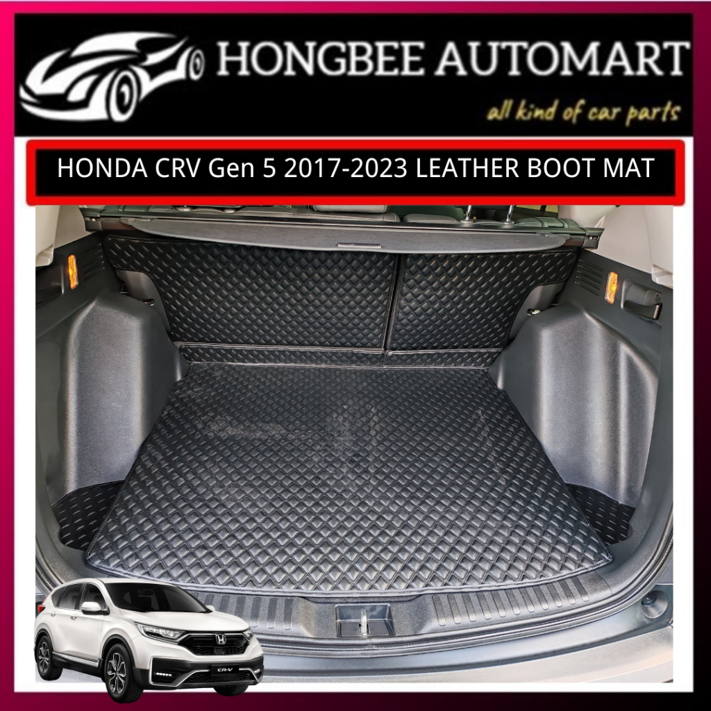 HONDA CRV 20172023 Gen 5 PU LEATHER BOOT MAT REAR BOOT MAT/ BOOT CARGO