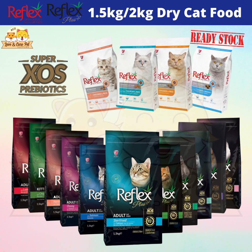 [New Arrival] Reflex Plus Cat Dry Food Kitten Adult Chicken Hairball ...