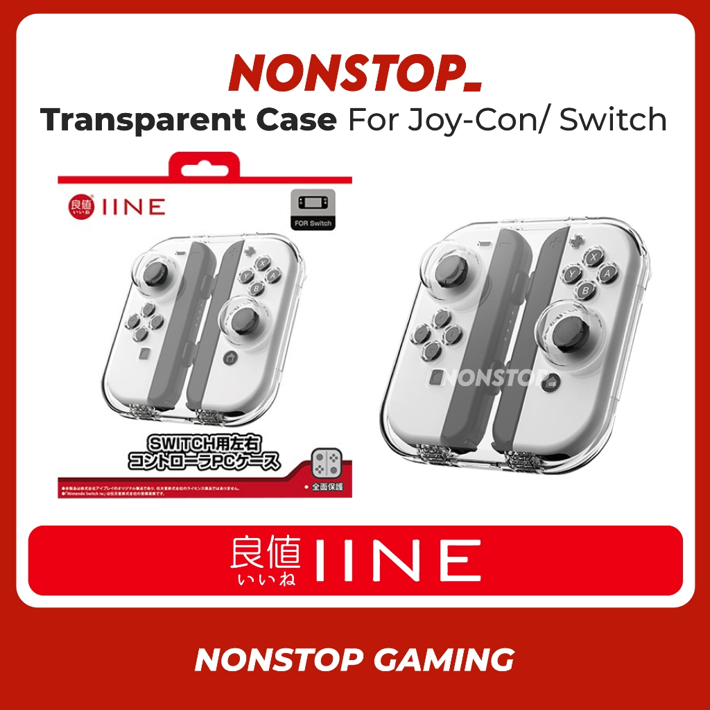 IINE 良值 Joy-Con Controller Protective Cover Transparent Storage