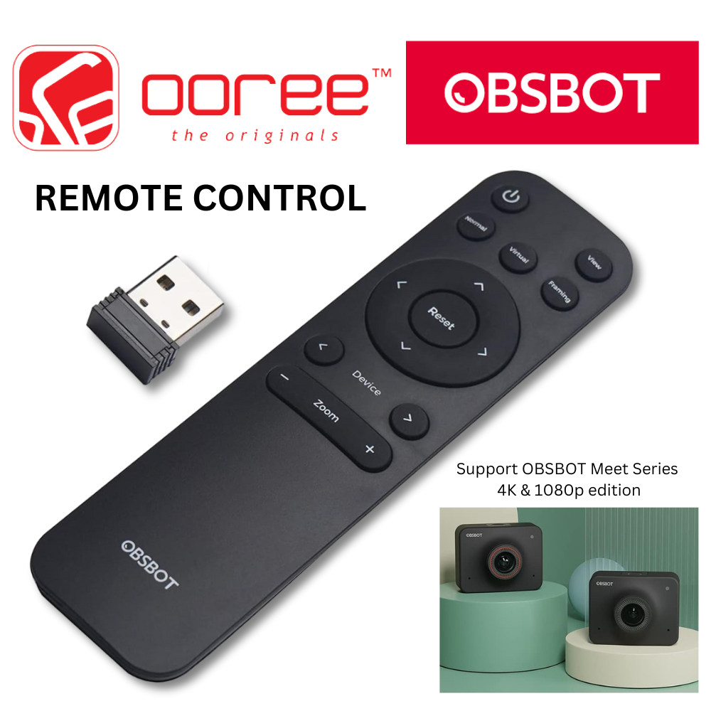 OBSBOT MEET REMOTE CONTROL WITH USB RECEIVER, WIRELESS CONNECTION ...