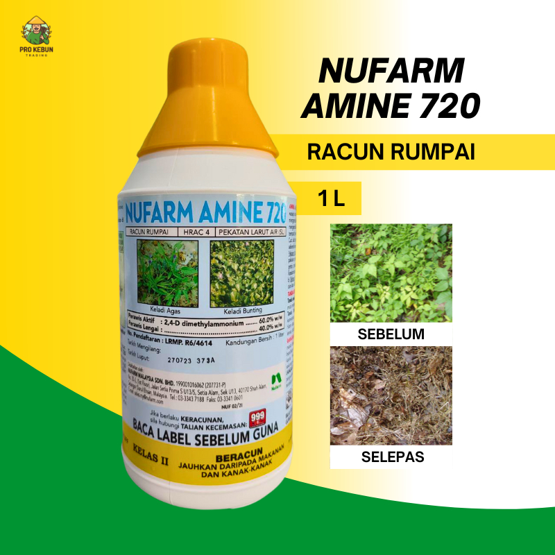 Nufarm Amine 720 Racun Rumput Racun Rumpai Padi Racun Keladi Agas ...