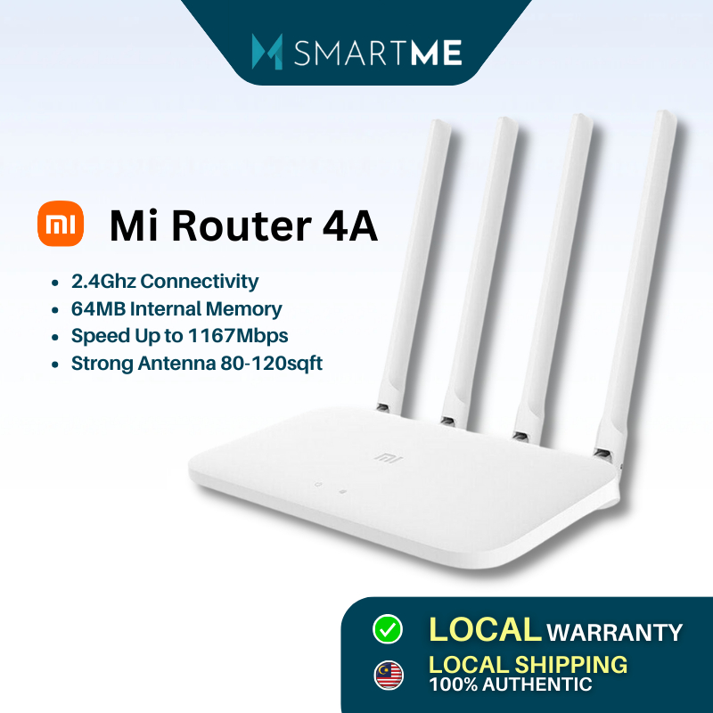 Xiaomi Mi Smart WiFi Router 4C | 4A | Gigabit | AX1800 2.4GHz 5GHz ...