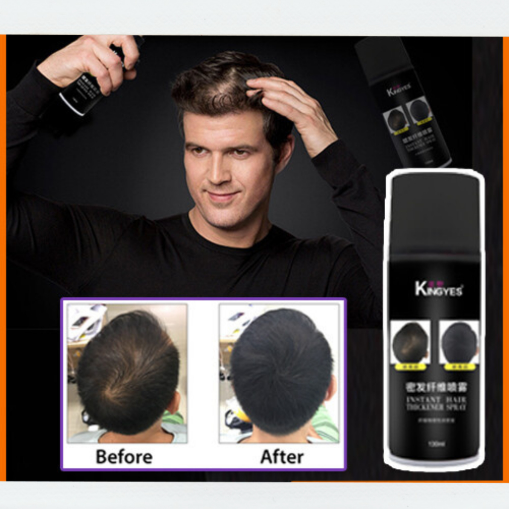 Cover Grey Hair Fiber Hair Spray Black | Brown Colour 一次性密发纤维喷雾 ...