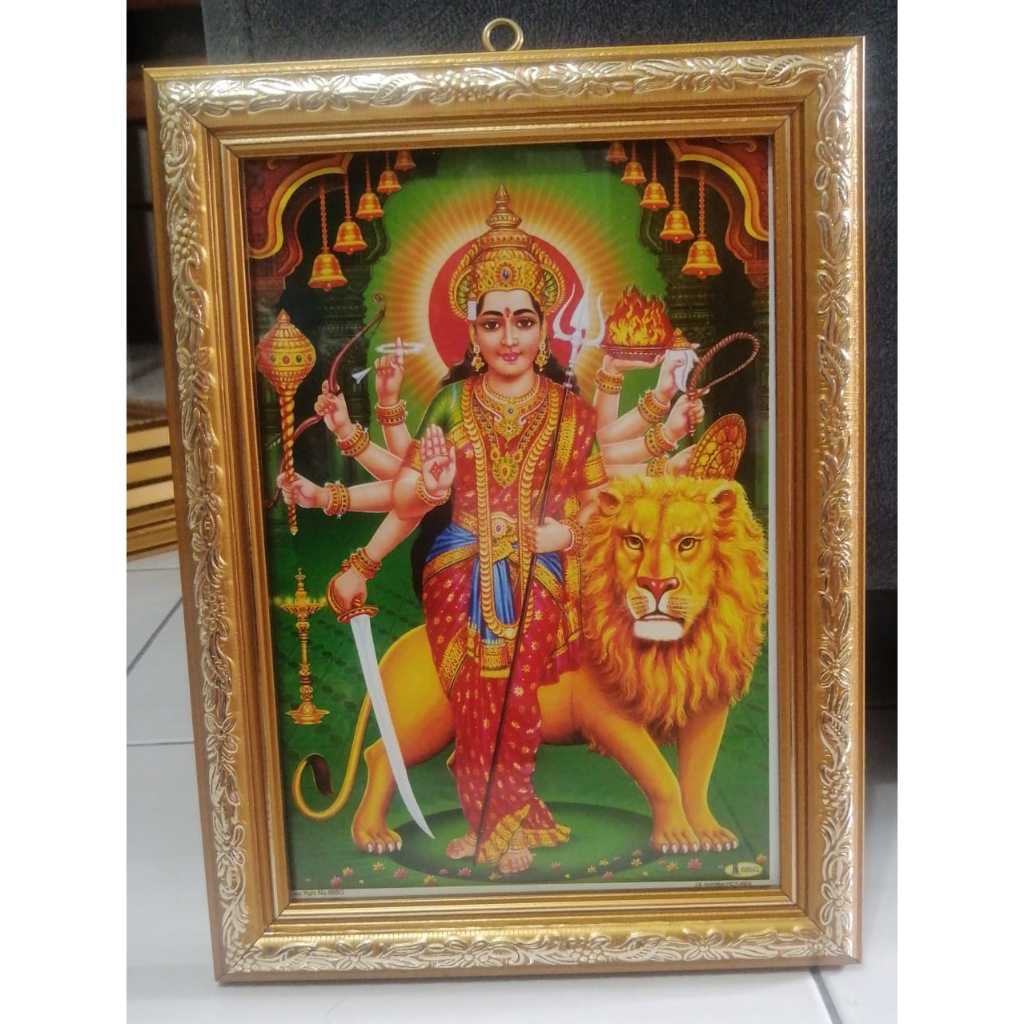 Thurgai Amman photo frame (length 28cm x width 21cm ) | Shopee Malaysia