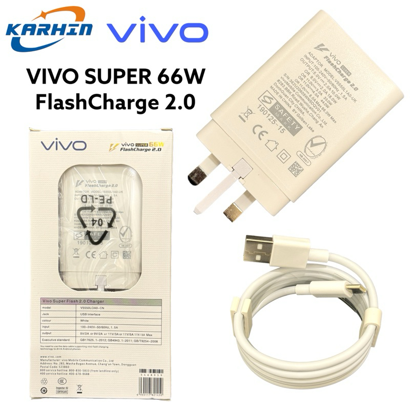 Adaptor Vivo V20 Charger Type C Vivo V20 33W Super Fast Charging