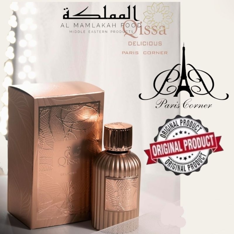 QISSA DELICIOUS BY PARIS CORNER 100ML EAU DE PARFUM FOR HER ORIGINAL FROM DUBAI UAE WITH