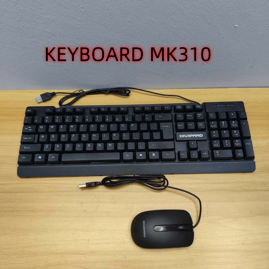 (FULL SET) KEYBOARD + MOUSE WIRE / WIRELESS MK310 BLACK PINK SILVER ...