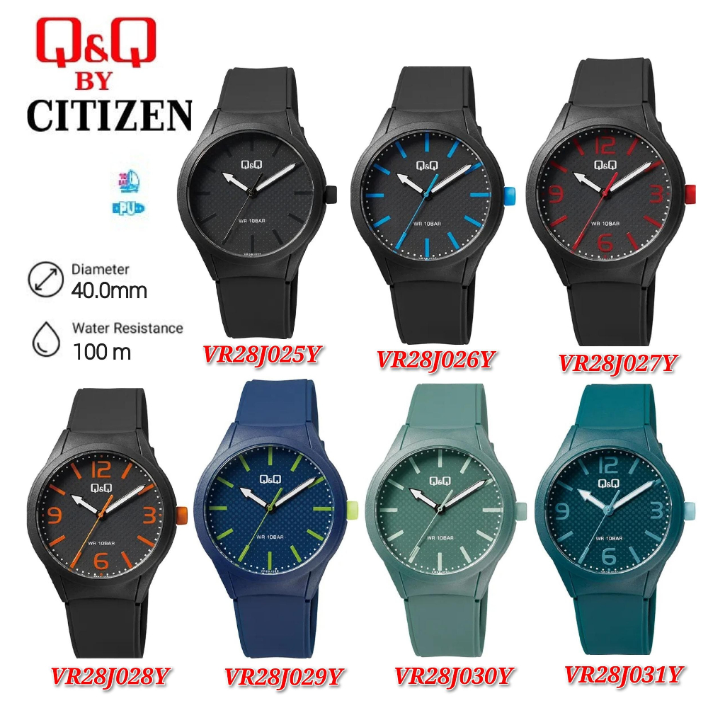Q&Q Japan by Citizen Unisex Resin Analogue Watch VR28 | Shopee Malaysia