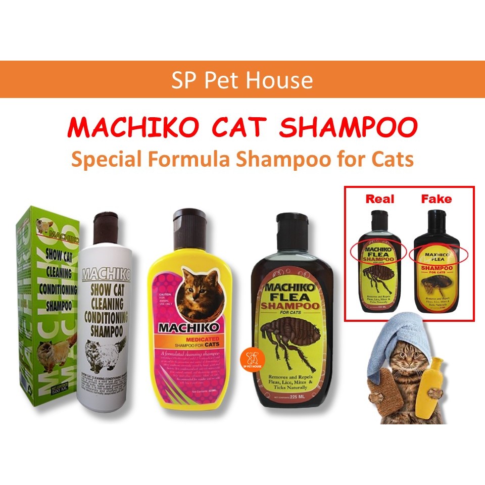 Original Machiko Flea Shampoo Medicated Shampoo Show Conditioning Shampoo for Kitten Cat Shopee Malaysia