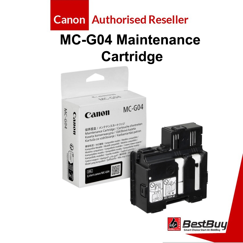 Canon Maintenance Cartridge MC-G01 / MC-G02 / MG-C04 / PIXMA | Shopee
