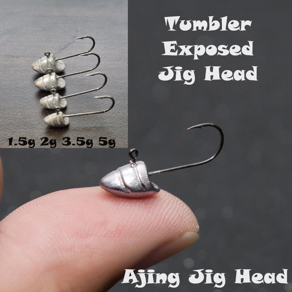 CAMMINARE PESCE 5PCS Jig Head Ami da pesca 1.75g 3.5g amo da pesca testa di piombo Jig richiamo esca dura verme morbido jig gancio per verme morbido