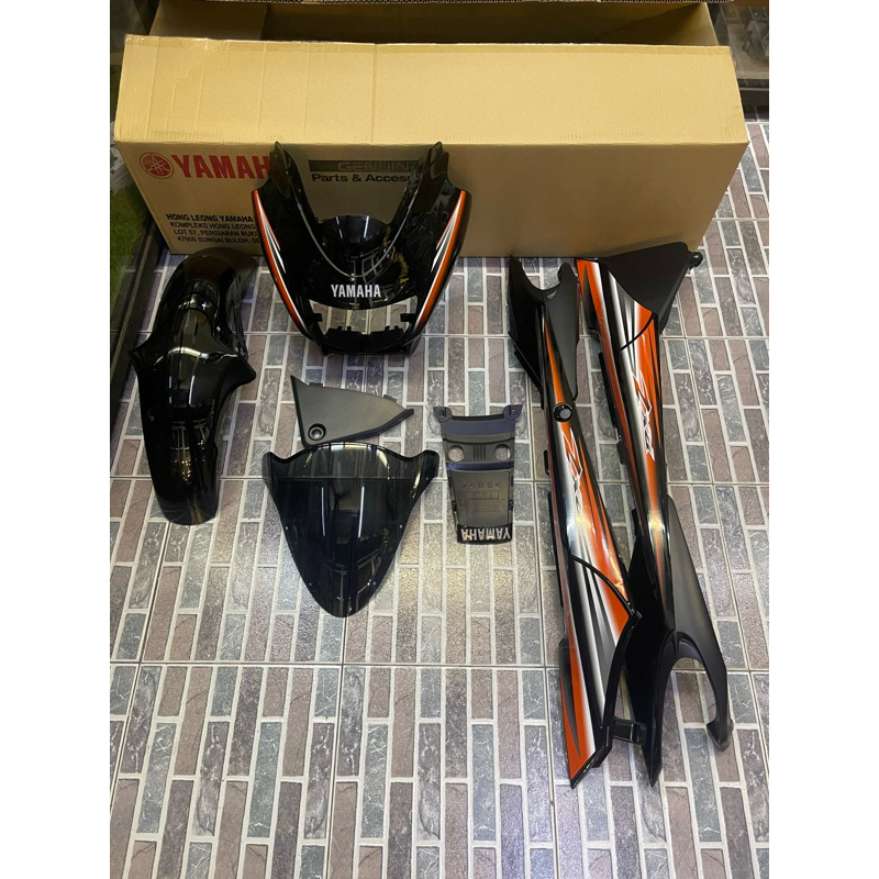 COVERSET RXZ CATALYZER HITAM OREN ORIGINAL | Shopee Malaysia