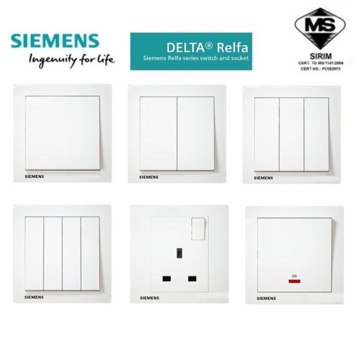 🔥READY STOCK & SHIP ON SAME DAY!!🔥SIEMENS DELTA® Relfa Series Swiches ...