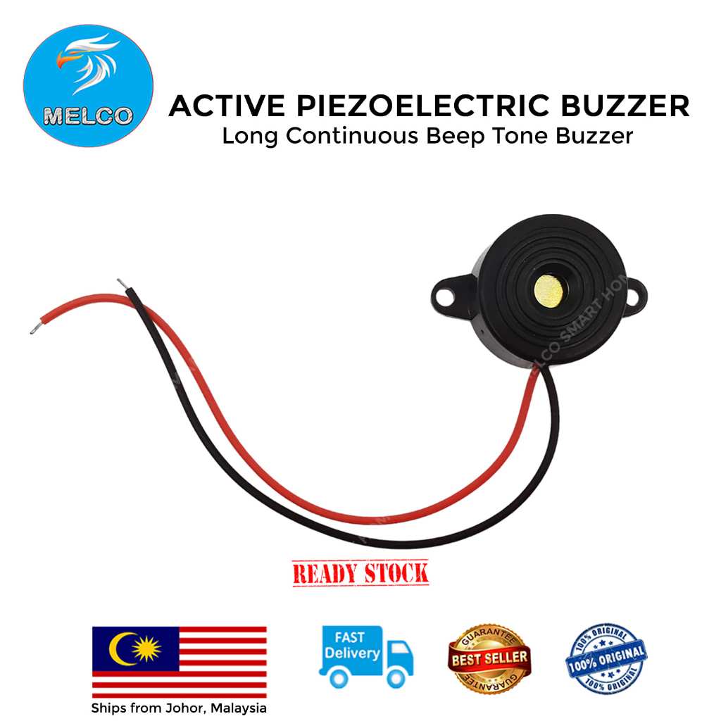 DC3-24V SFM-20B Active Piezoelectric Buzzer Long Continous Beep Tone ...