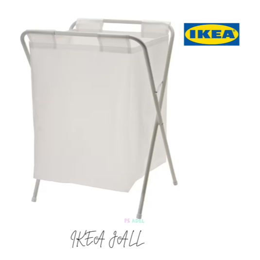 IKEA JALL Laundry bag with stand white Bekas kain kotor berangka BEKAS DOBI 50 L Shopee Malaysia