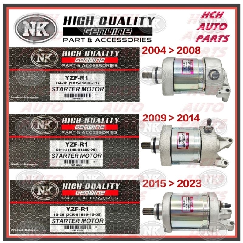 STARTER MOTOR ASSY - YAMAHA - YZF-R1 (2009>2014) 14B-81890-00/ (2015 ...