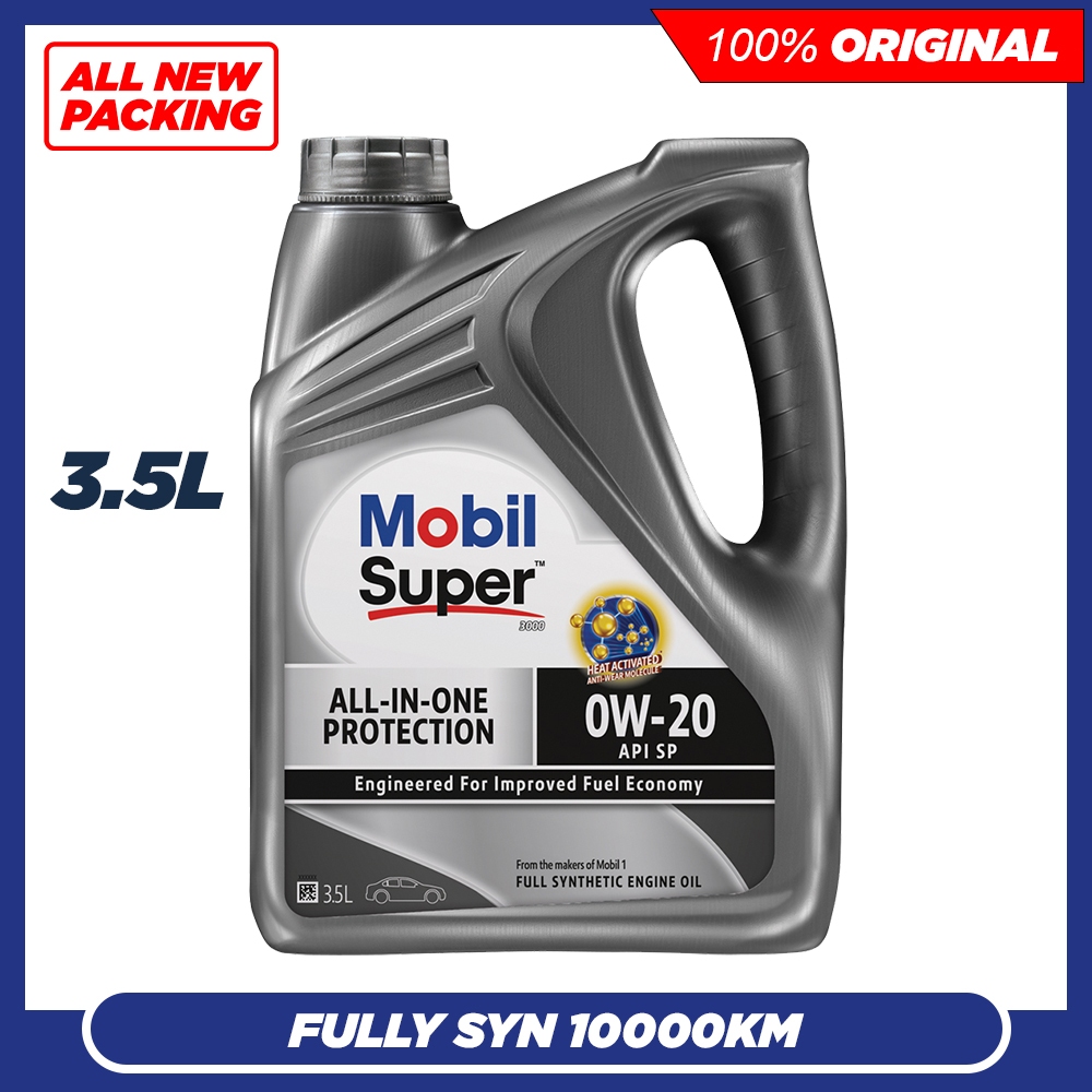 MOBIL SUPER All IN ONE 3000 0W20 SP Fully Synthetic Engine Oil (3.5L) |  Shopee Malaysia