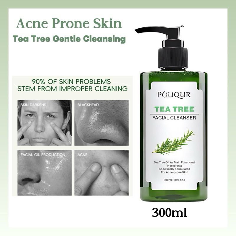 View of [Value Size 300ml] Tea Tree Oil Facial & Back Cleanser 300ml Oil ...