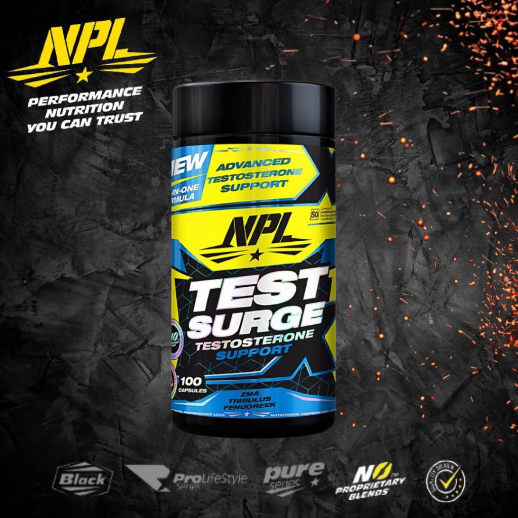 NPL Test Surge (100caps) T-Support, Boost T, Lean Muscle & Recovery ...