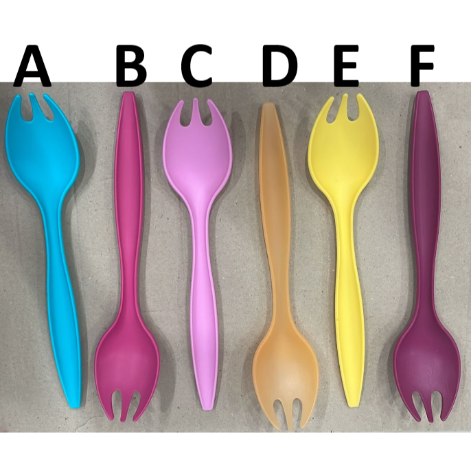 *Clear Ready Stock* Tupperware Salad Fork (1) Spoon (1) Senduk nasi (1