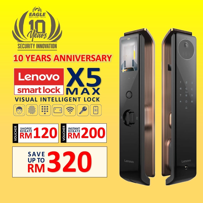 Lenovo Smart Lock X5 Max Visual Intelligent Smart Digital Lock