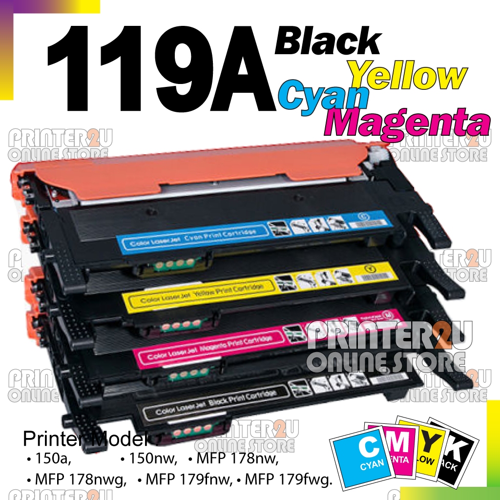 Compatible to HP 150a 150nw MFP 178 178nw 178nwg 179fnw W2090A HP 119A ...