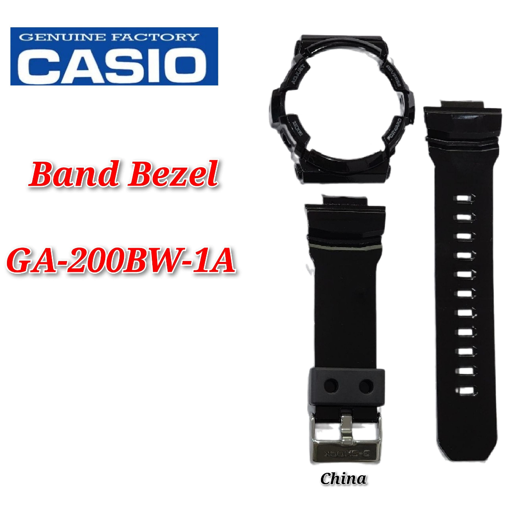 Casio G Shock GA 200BW 1A Replacement Parts Band and Bezel GA 200 Shopee Malaysia