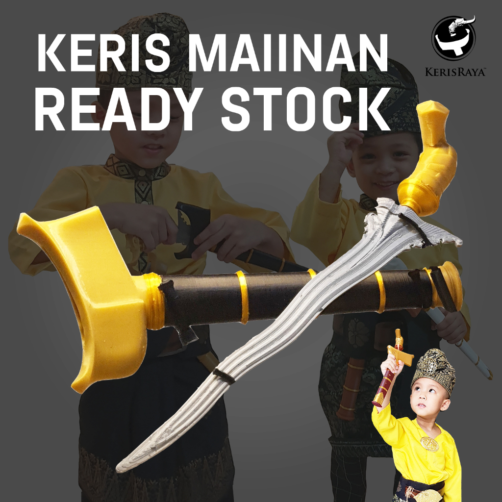 Keris Mainan - pelengkap busana, keris plastik, keris budak, busana melayu toys, kid friendly