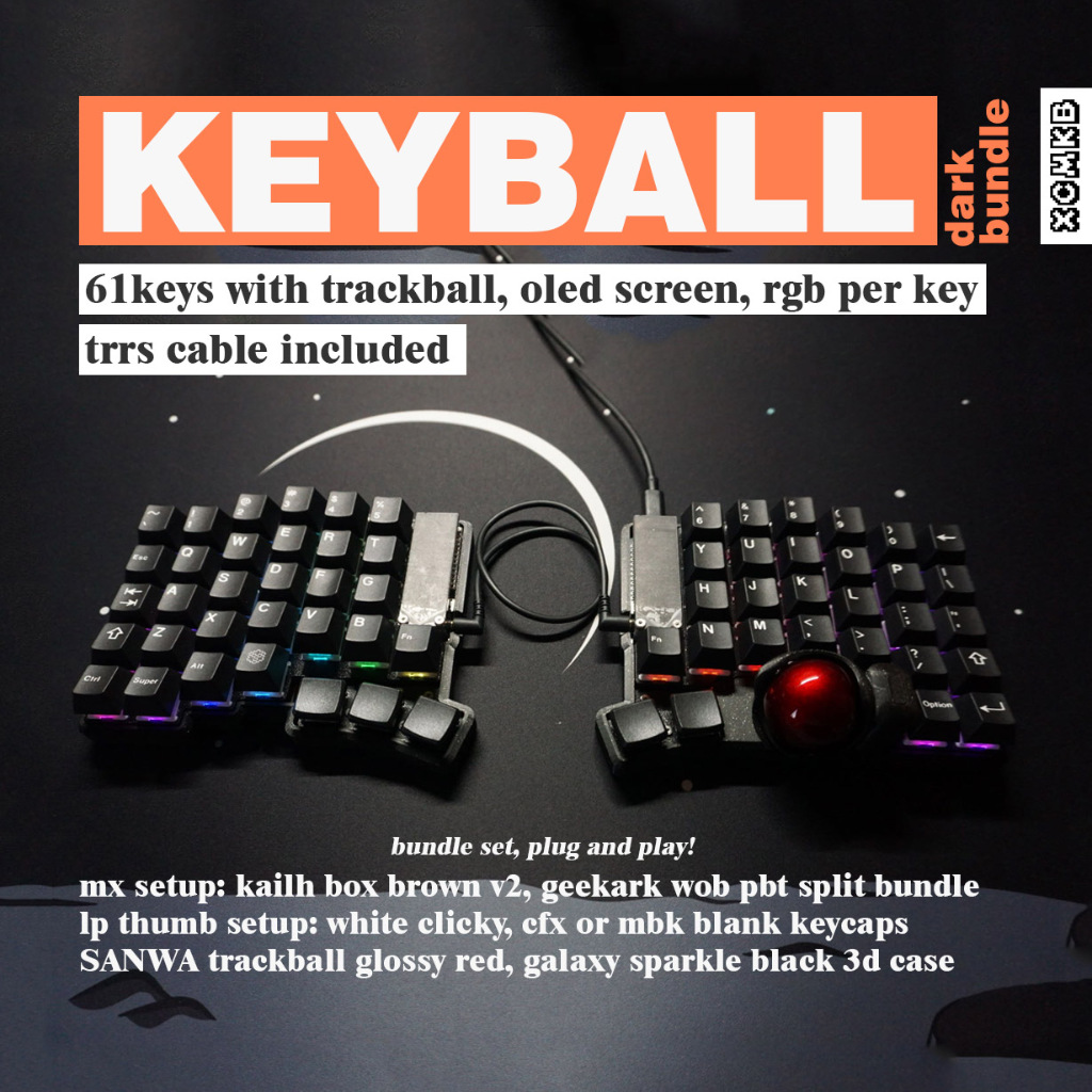 しーさー様向け、Keyball61ケース 5点セット
