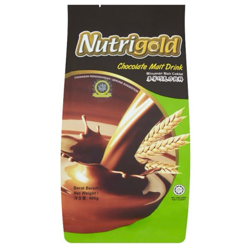 Nutrigold Chocolate Malt Drink 400gm Dan 1 kg Shopee Malaysia