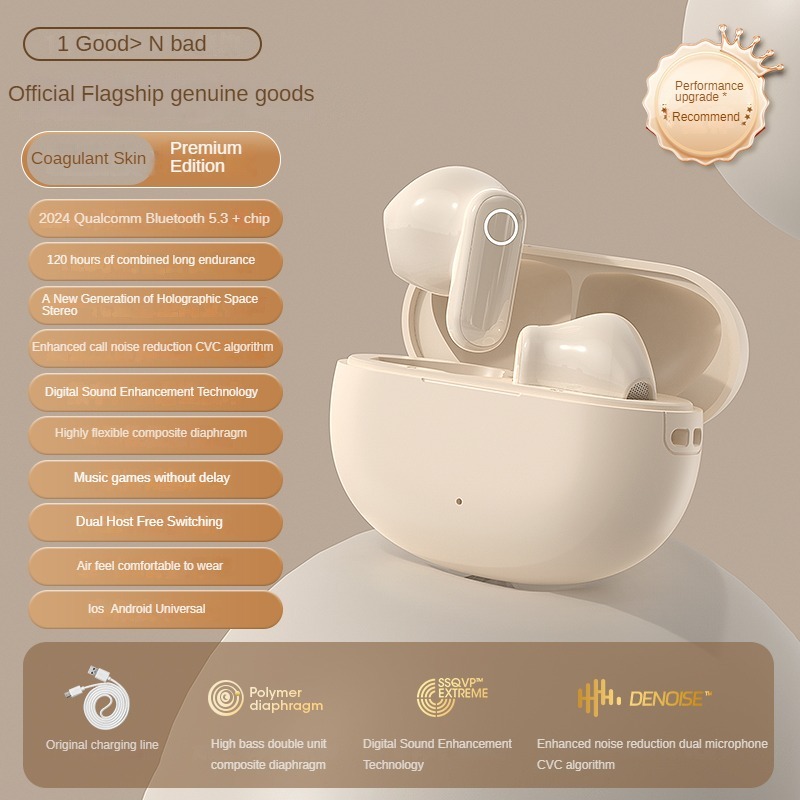 🔥NE-105🔥TWS 5.4 Bluetooth Earphones Wireless EarbudsMini size Touch Control Headset earphone 蓝牙耳机 in-ear 9D Bass HIFI